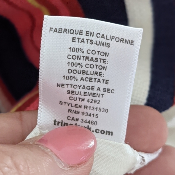 TRINA Turk Bright Chevron Cotton Sheath Midi Dress 4 - Picture 15 of 17